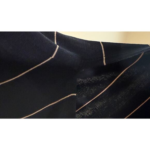 Chico's Travelers Top Women Medium Striped Long Sleeve Vacation Nautical Preppy - Picture 12 of 14